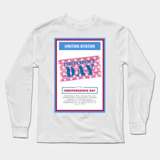 Independence Day - United States - For 4th of july - Print Design Poster - 1706204 Long Sleeve T-Shirt